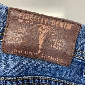 FIDELITY DENIM JEANS (MENS) SIZE 36 “JIMMY” SLIM STRAIGHT”  “ HANZO BLUE “